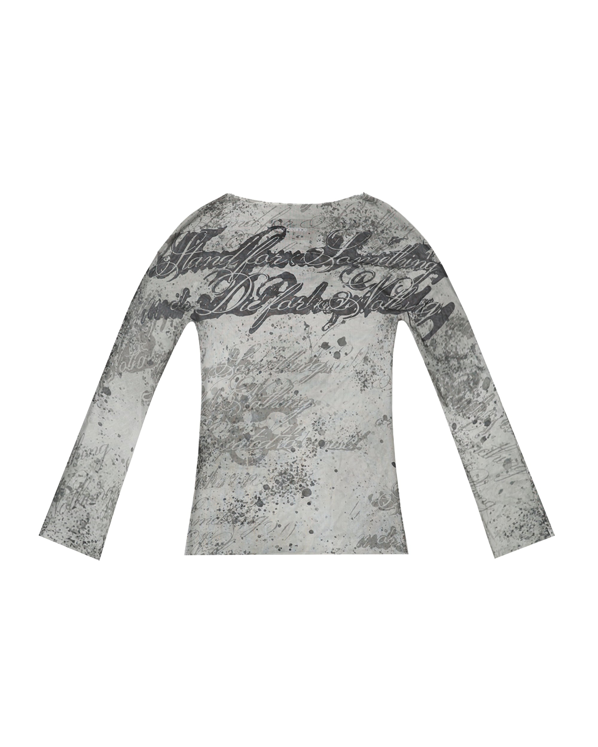 STAND FOR SOMETHING OR DIE FOR NOTHING MESH TOP